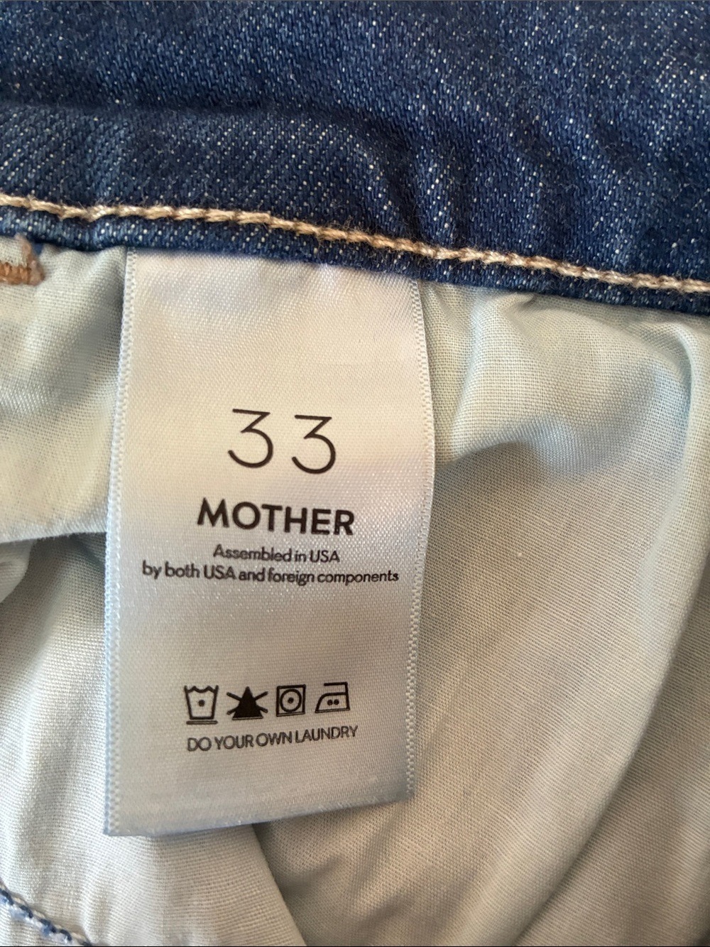 Mother Superior Hustler Roller Sneak Cuff Jeans Wide Leg High Rise Denim 33 - Picture 9 of 10